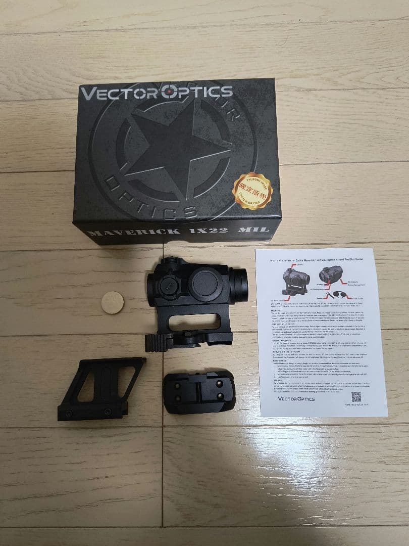 Vectoroptics　Maverick 1×22 MIL　ハイマウント付