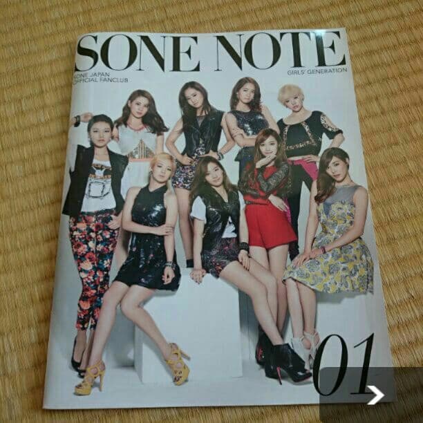 少女時代 SONE NOTE1.2.3.4 ソニ・テテ・ティパ直筆サイン入り