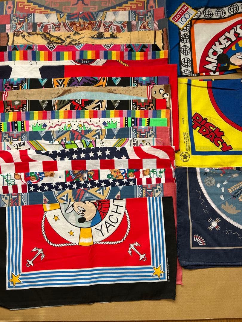 80s 90s アメリカ製バンダナ 80枚セット