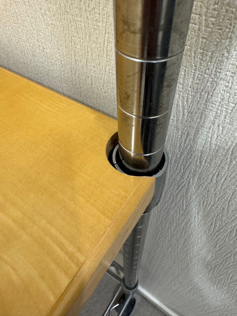 【お値下げ可】Erecta スチール製シェルフ キャスター付きパソコンデスク