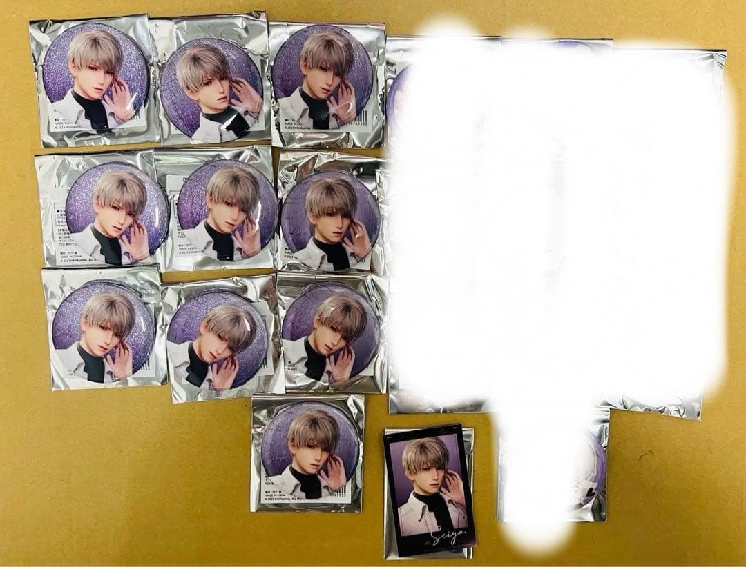 恋と深空 スイパラコラボ セイヤ　缶バッジ 等身　チェキ風カード