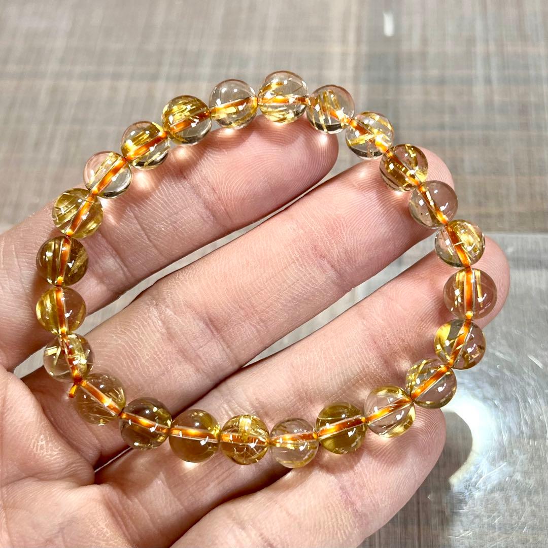 最高級　タイチンルチル　ブレスレット　5