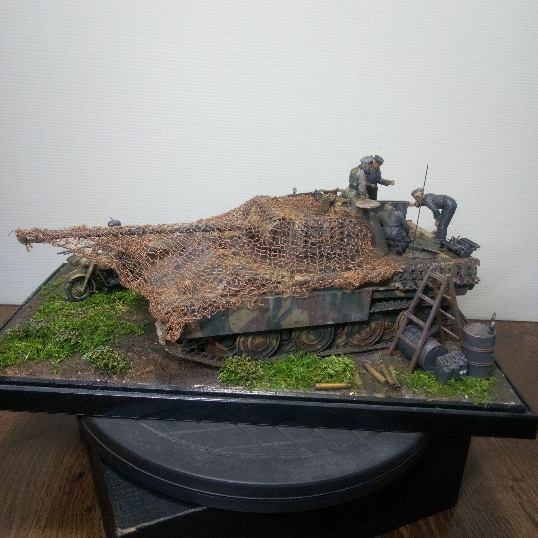 大蛇丸　パンター戦車 1/35　ジオラマ完成品　キングタイガー完成品