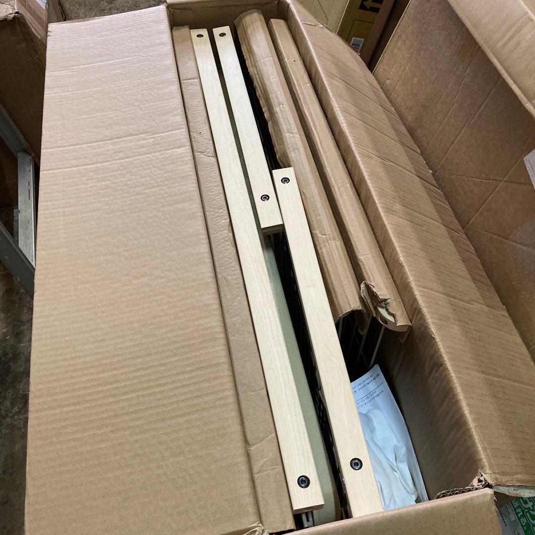 犬用ケージ ペットサークル 幅145*奥行き68*高さ70cm ベージュ屋根ある