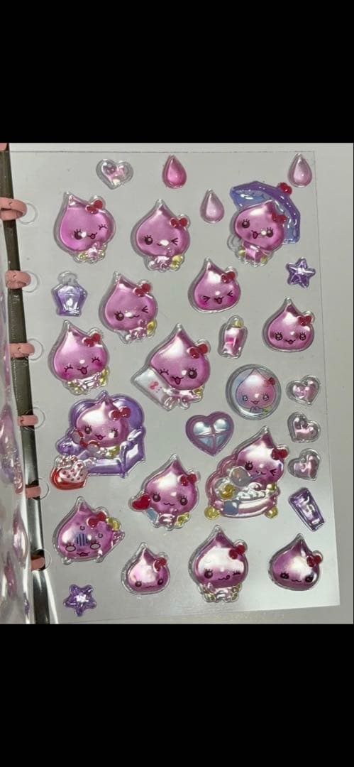 まとめ売り 79枚　ボンボンドロップシール プチドロップシール帳完成品バインダー