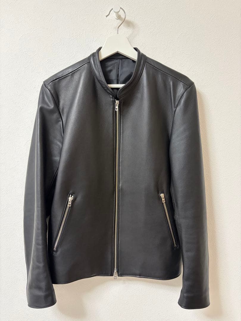 417EDIFICE レザーシングルライダース　Lサイズ