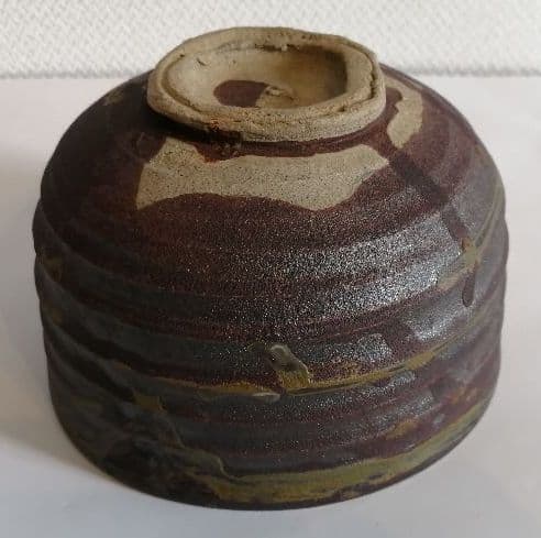 魯山人　備前風茶碗