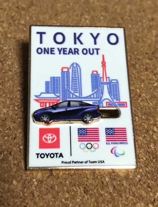 2020 東京オリンピック　スポンサー　TOYOTA ピンバッジ 開催1年前