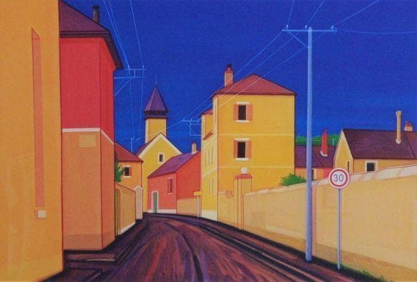 山内滋夫、【ヴァルモンドワ】、希少な額装用画集より、新品額装付