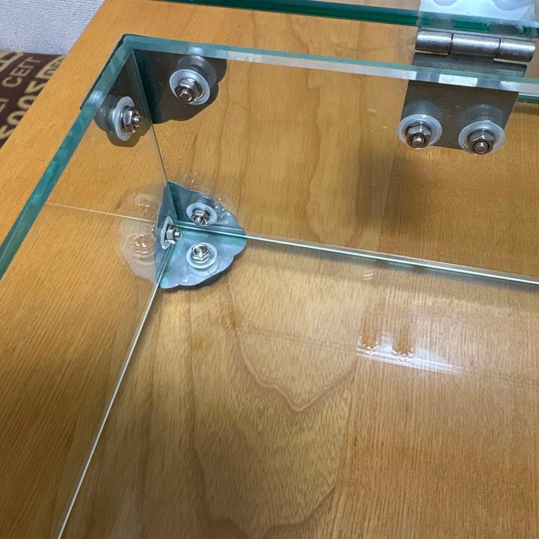 アンティーク風ガラスケース2段！雑貨などのディスプレイに！【C.D】