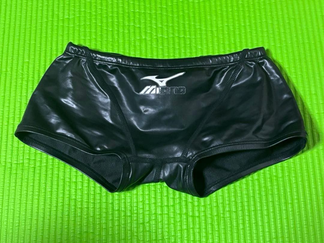 ジャンク品 Mizuno ポロパン ボックスタイプ 競泳水着 黒色
