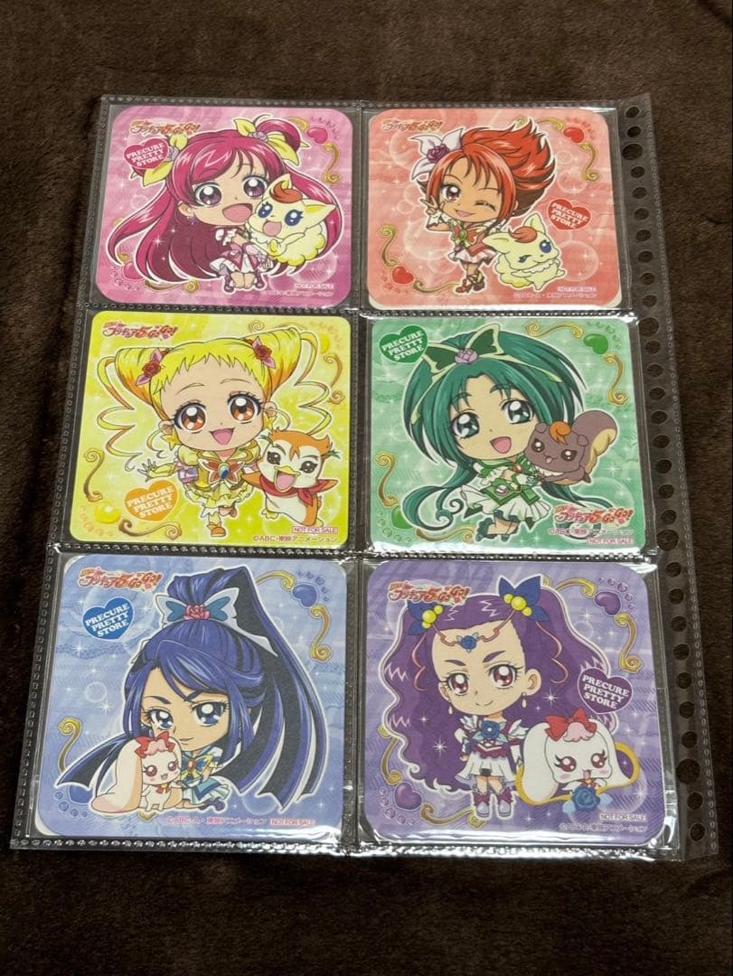 プリキュア　プリティストア　コースター　コンプリート　ノベルティ