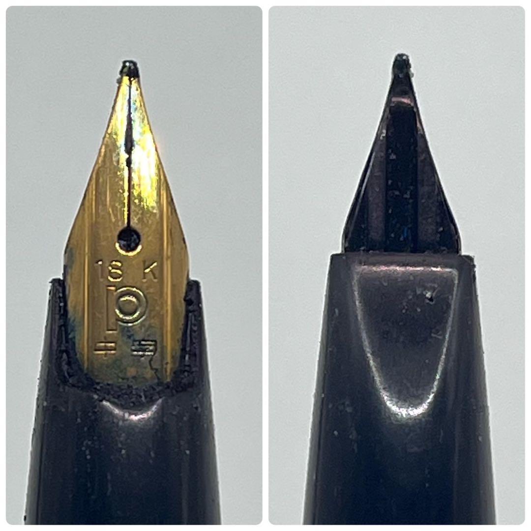 プラチナ万年筆 黒　18K ペン先ゴールド　中字　platinam