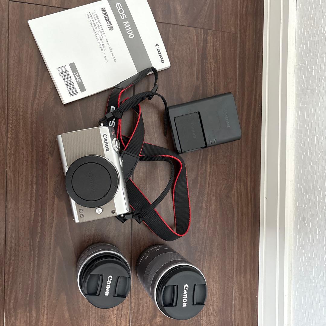 Canon EOS M100 ミラーレスカメラ レンズ2本付き