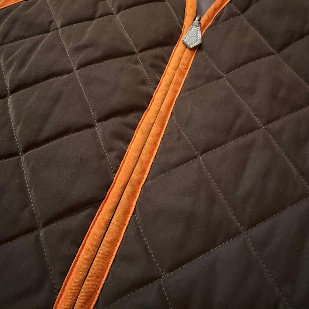 専用　HERMES ヴィンテージ キルティング ベスト ブラウン×オレンジ