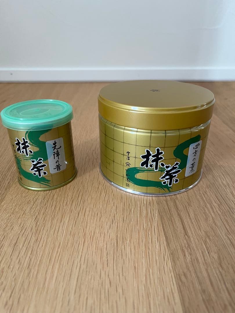 抹茶 宇治抹茶 山政小山園 小倉山 濃茶 薄茶 150g 新品　セット