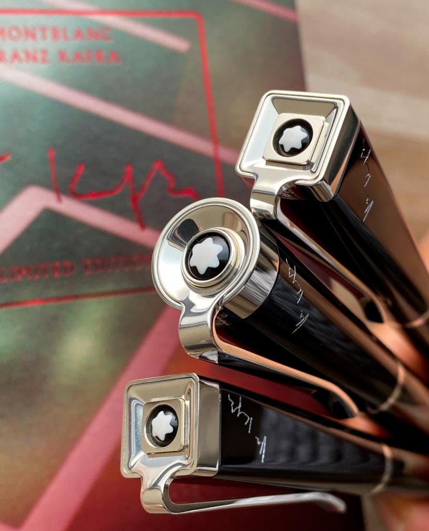 超美品　3本セット モンブラン 作家シリーズ　フランツ・カフカ　925シルバー