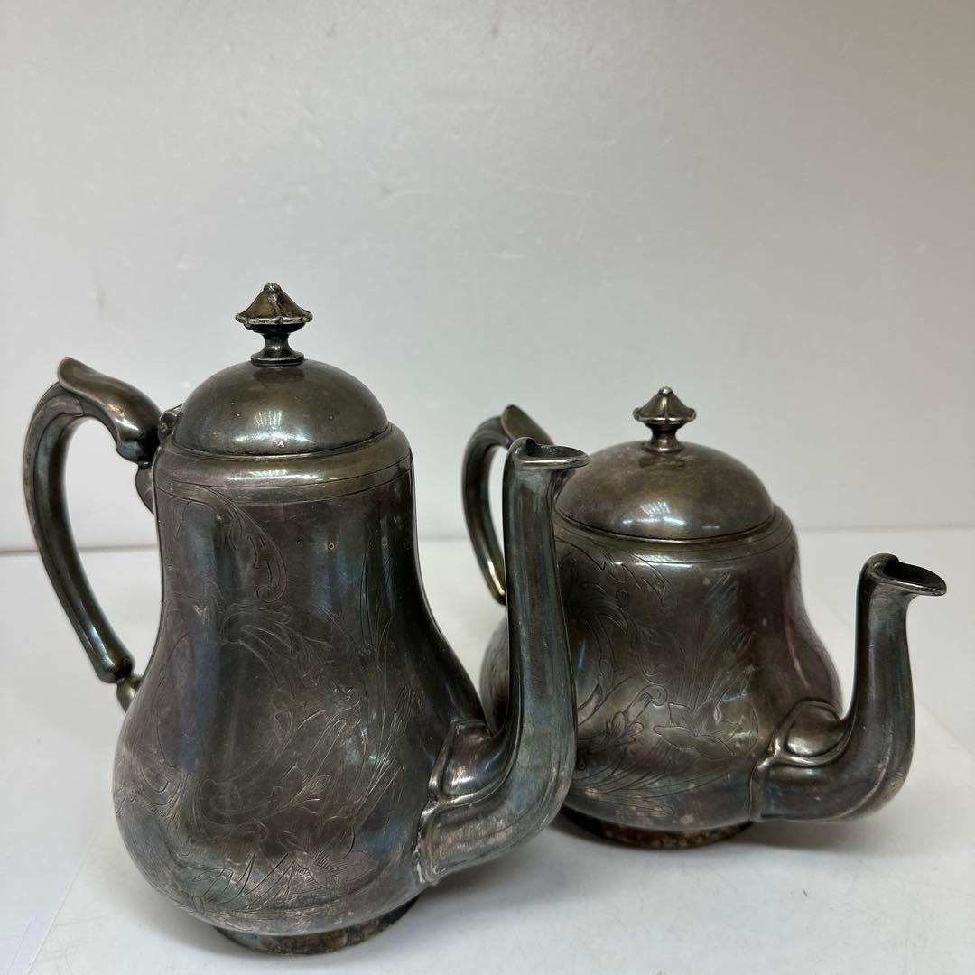 クリストフル　彫金天秤ホールマーク　ポット2点　1558g 東さ7-0414⑤