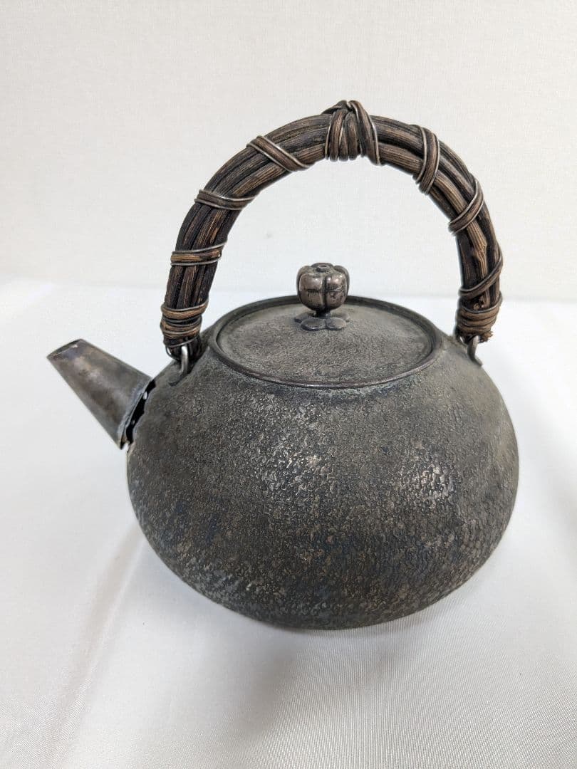 銀製 銀瓶 約220g 宝珠形湯便 茶瓶