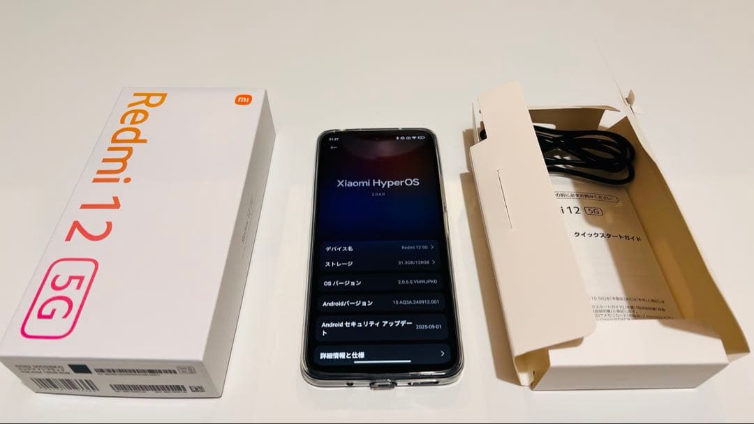 XiaomiSIMフリーRedmi 12 5G 4GB+128GB 6.8インチ