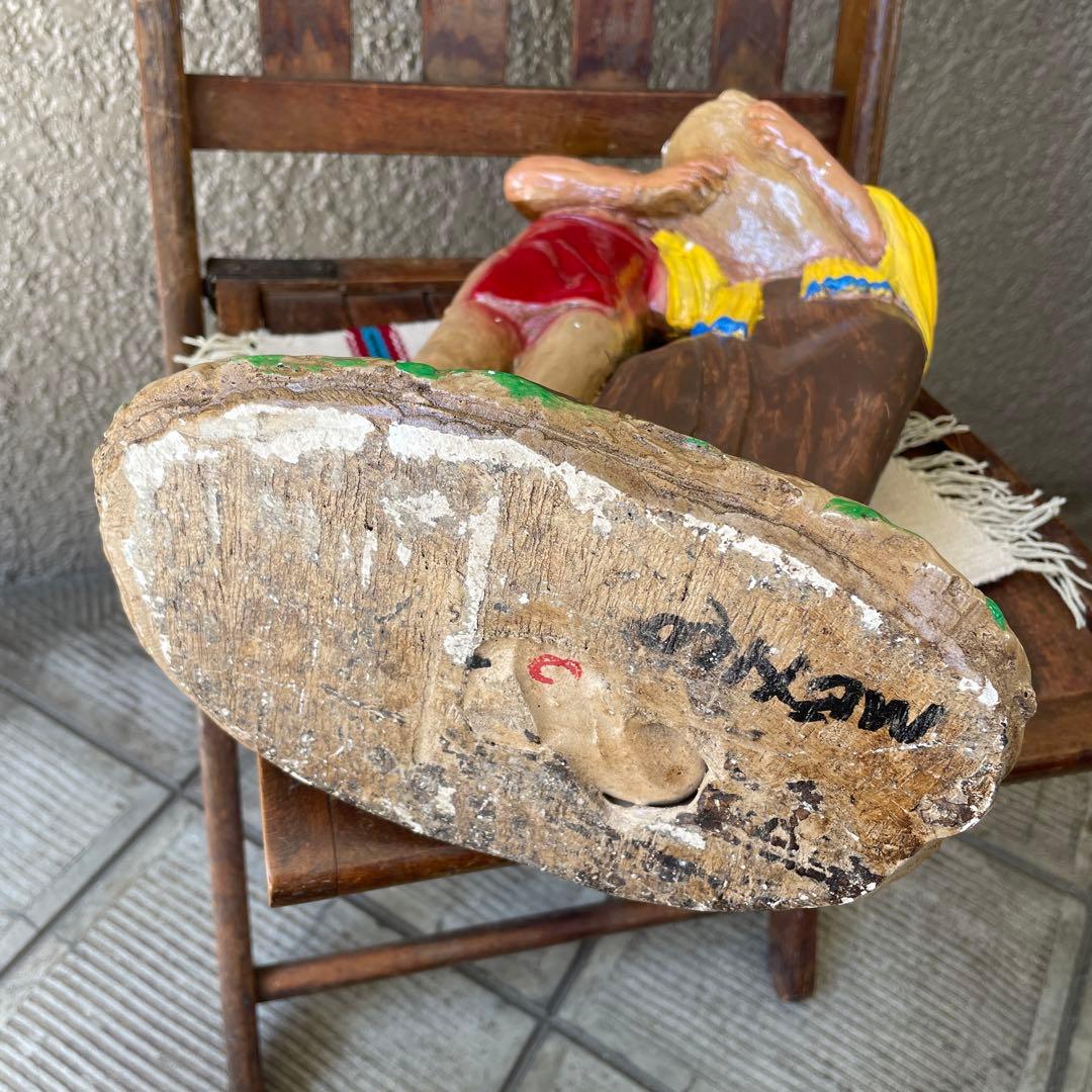 60's〜70's BIG ネイティブアメリカン　インディアン親子の置物アリゾナ