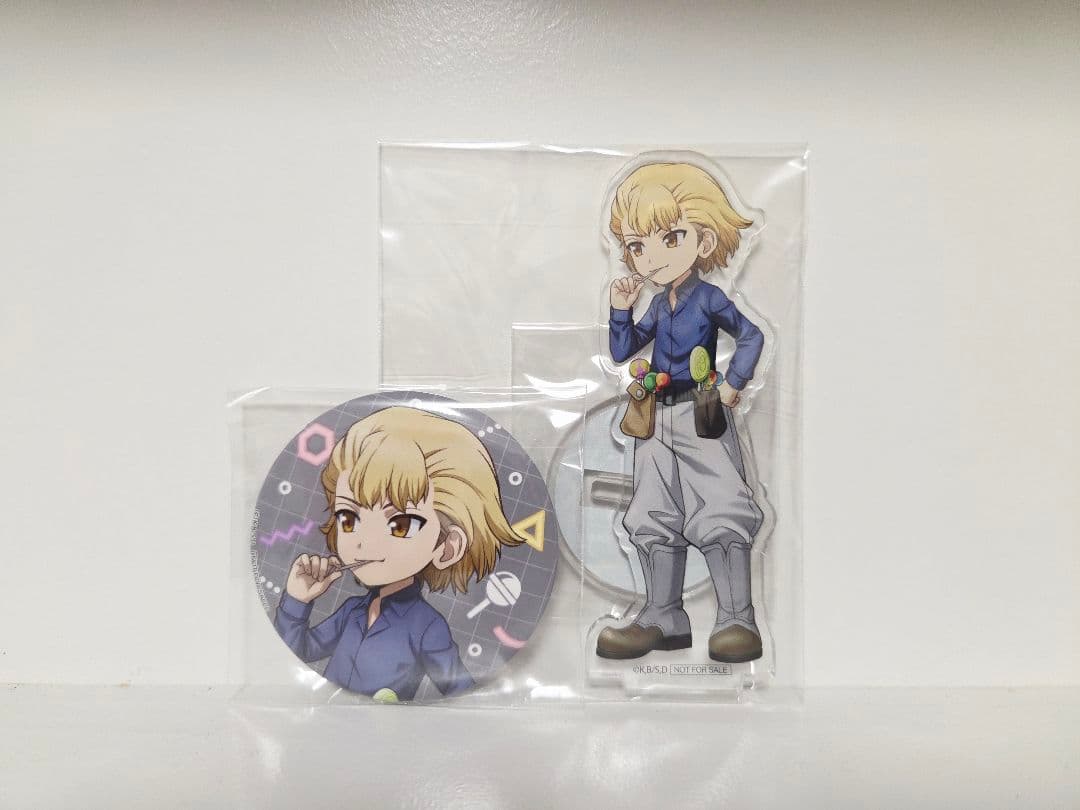 Dr.STONE スタンリー 特典 幼少期 缶バッジ アクリルスタンド