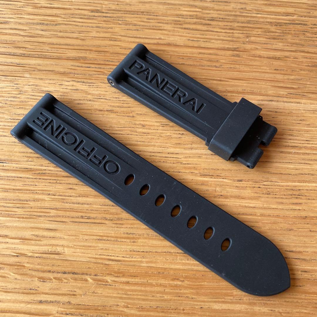 PANERAI 純正ラバーベルト ブラック 24mm 75-125mm 未使用品
