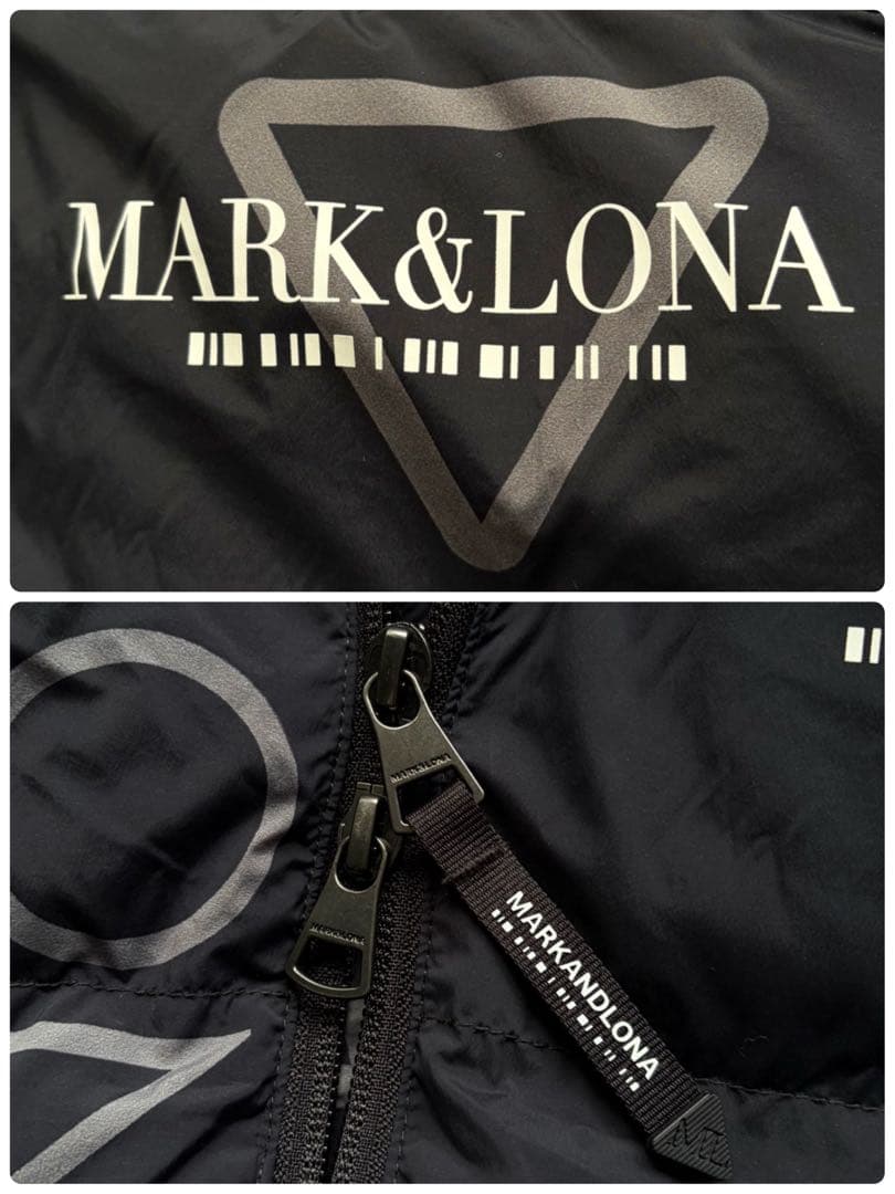極美品✨マーク&ロナ 中綿ジャケット 総柄 異素材 黒 M 23AW 定価11万