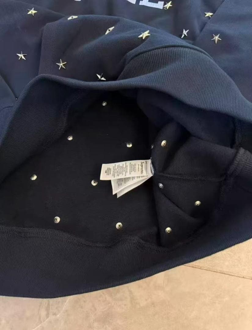 アイドル Supreme Stars Studded Hooded Sweatshirt