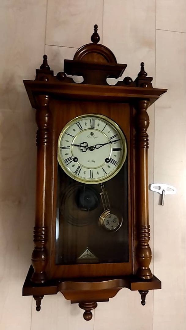 ぜんまい式振り子掛け時計