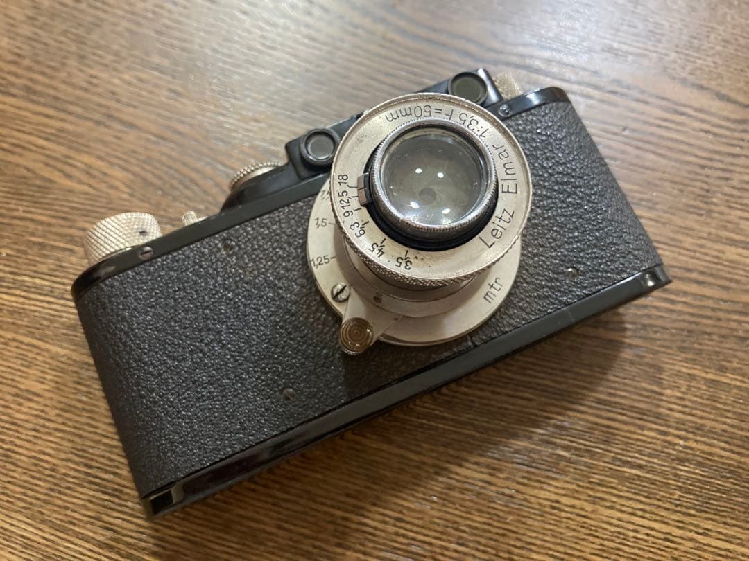 【良品】OH・シャッター幕交換済バルナックライカ DⅡ純正ブラック レンズセット