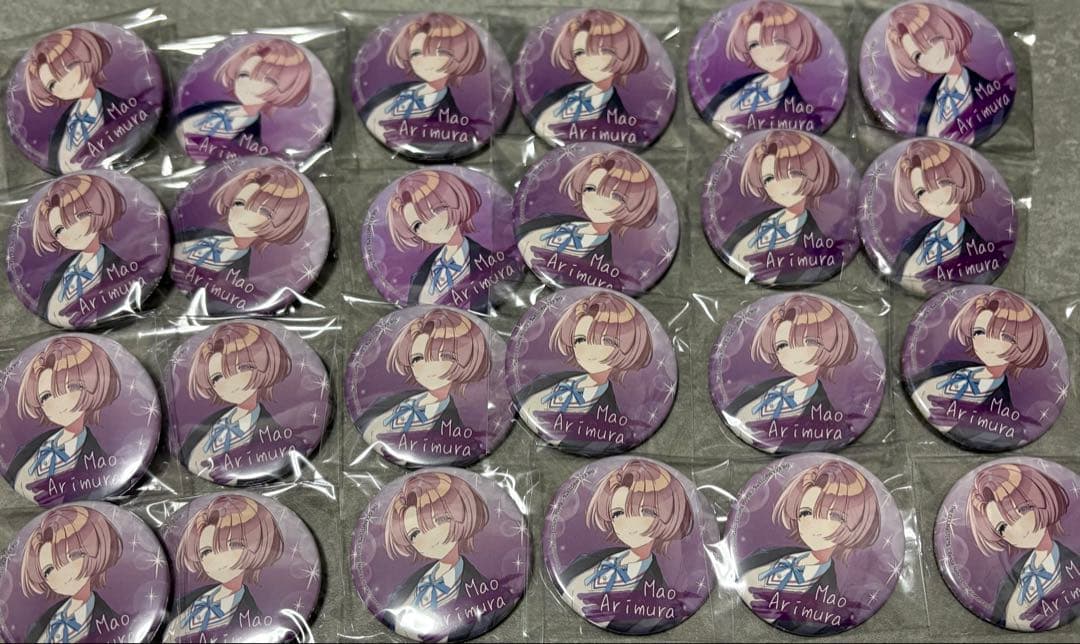 有村麻央　缶バッジ 24個 & アクスタ セット売り