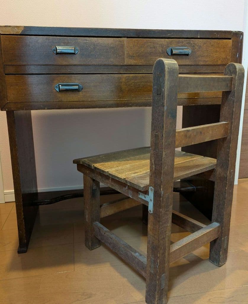 作業机 勉強机 昭和レトロ 古道具 古家具【お値下げ中】