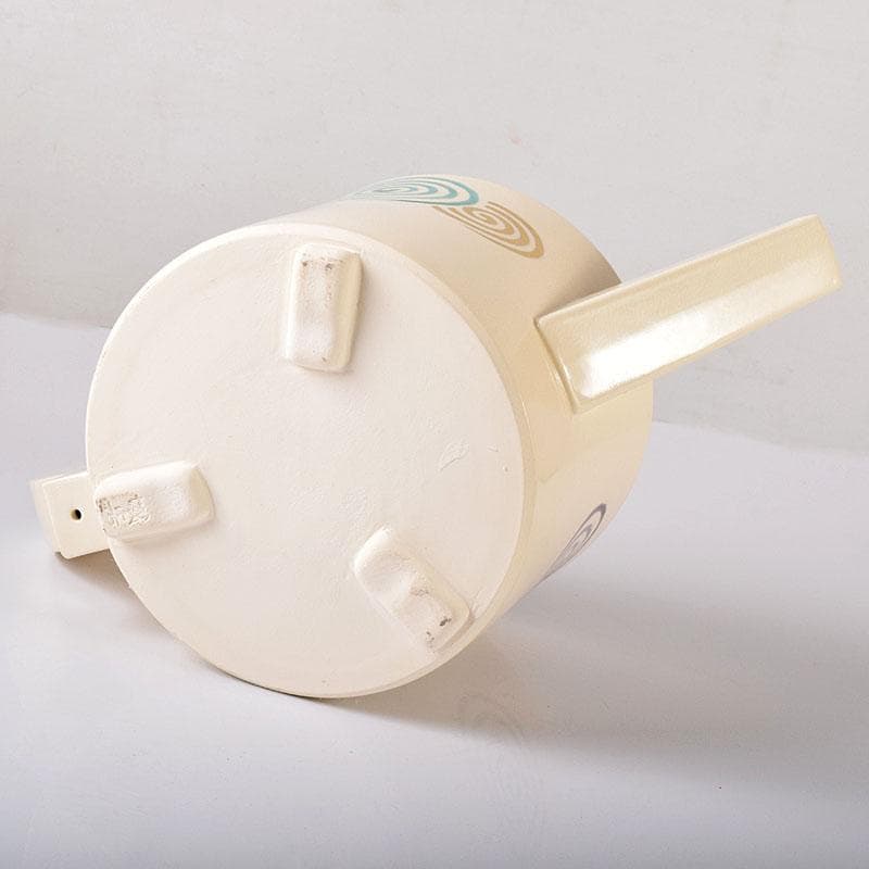 茶道具　京焼　清水焼　橋本城岳造　仁清写　色絵渦巻文　水次　共箱　N7586C