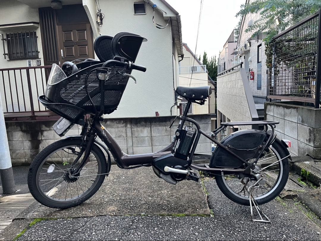 【引取限定】ブリジストン　電動自転車　アンジェリーノ　チャイルドシート付