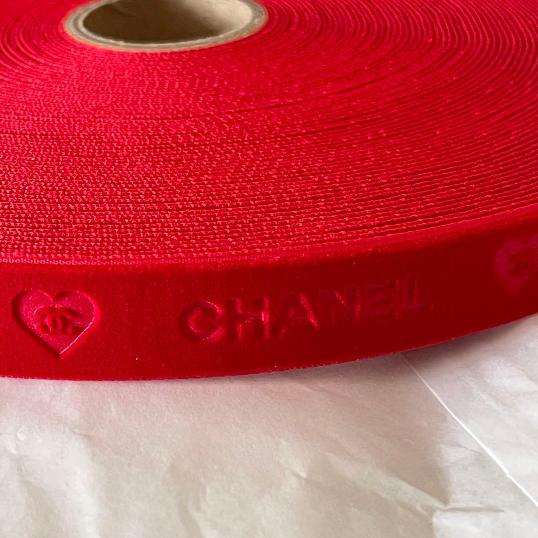 シャネル　ラッピングリボン　バレンタイン限定　1ロール25メートル