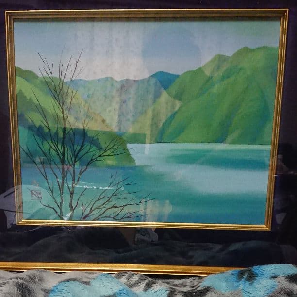 アクリル画？ 安徳義洋 肉筆 大版色紙絵