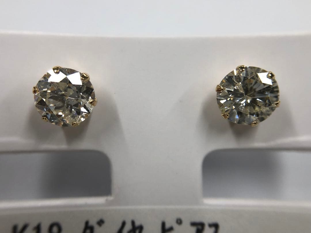 K18 0.952 ct K/L I-1 GOOD/VERY GOODピアス