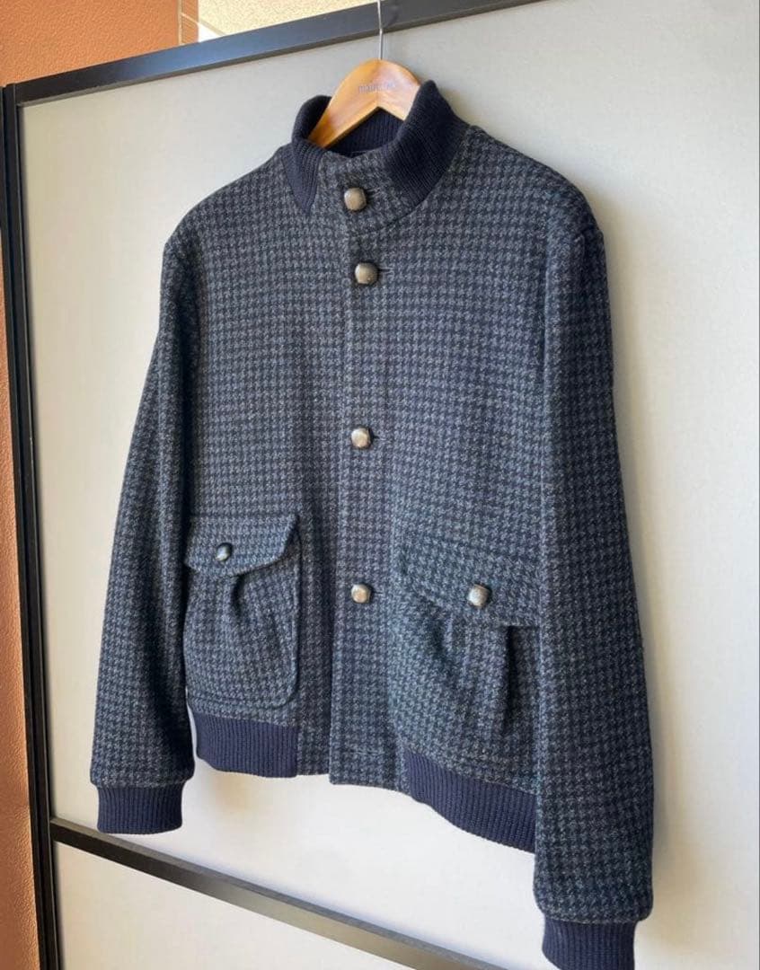 FRANK LEDER dogtooth ボンバージャケット