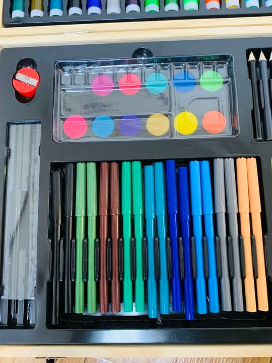 新品デラックスアートセット専用木箱入り