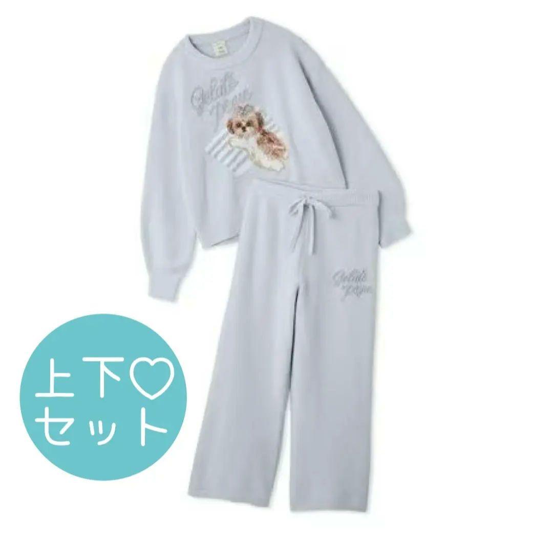 ジェラートピケ シーズージャガードプルオーバー+ロングパンツセット