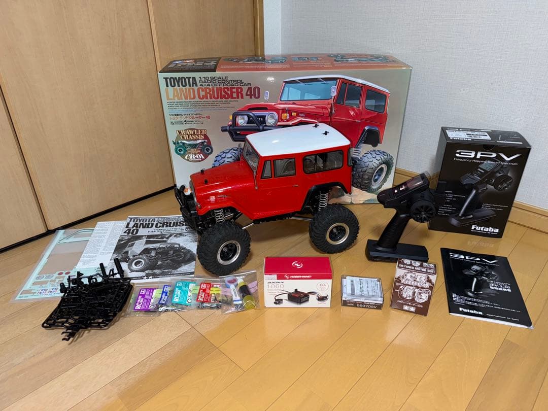 トヨタ ランドクルーザー40 RCカー CR-01 美品　プロポ付　動作確認済