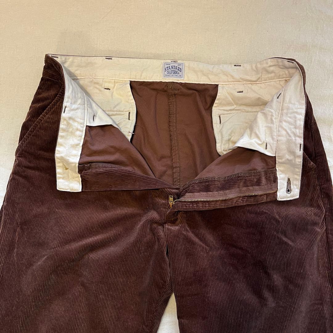 【希少★美品★W34】スタンダードカリフォルニア コーデュロイパンツ★ブラウン★