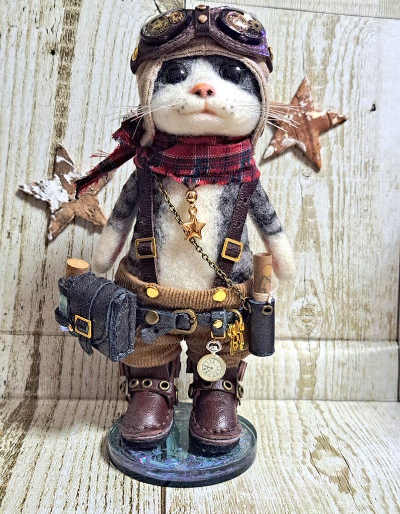 羊毛フェルト☆星屑集め部隊(灰白さん)