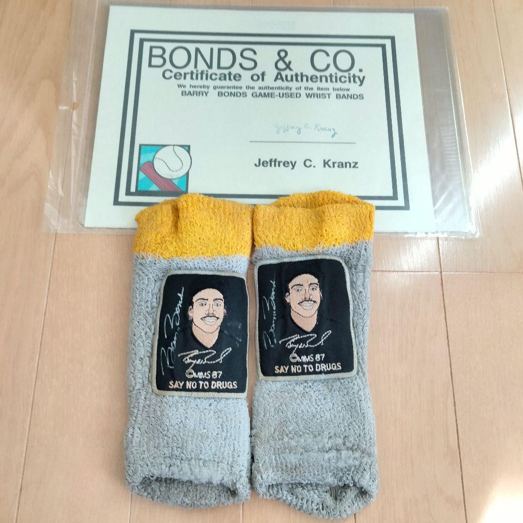 最終値下)バリーボンズ 実使用ピクチャーリストバンド 直筆サイン入 ボンズ証明