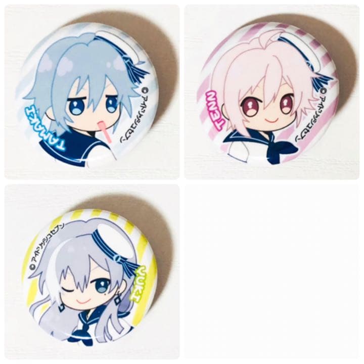 新品★アイナナ★おすわりぬいぐるみ★特典★缶バッジ★3点セット