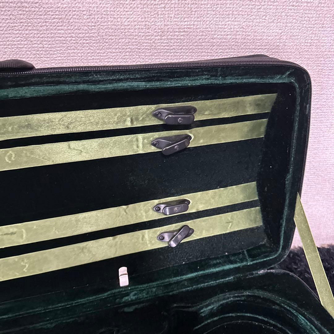 galax バイオリンケース 弦楽器 弓4本収納可能 湿度計付き
