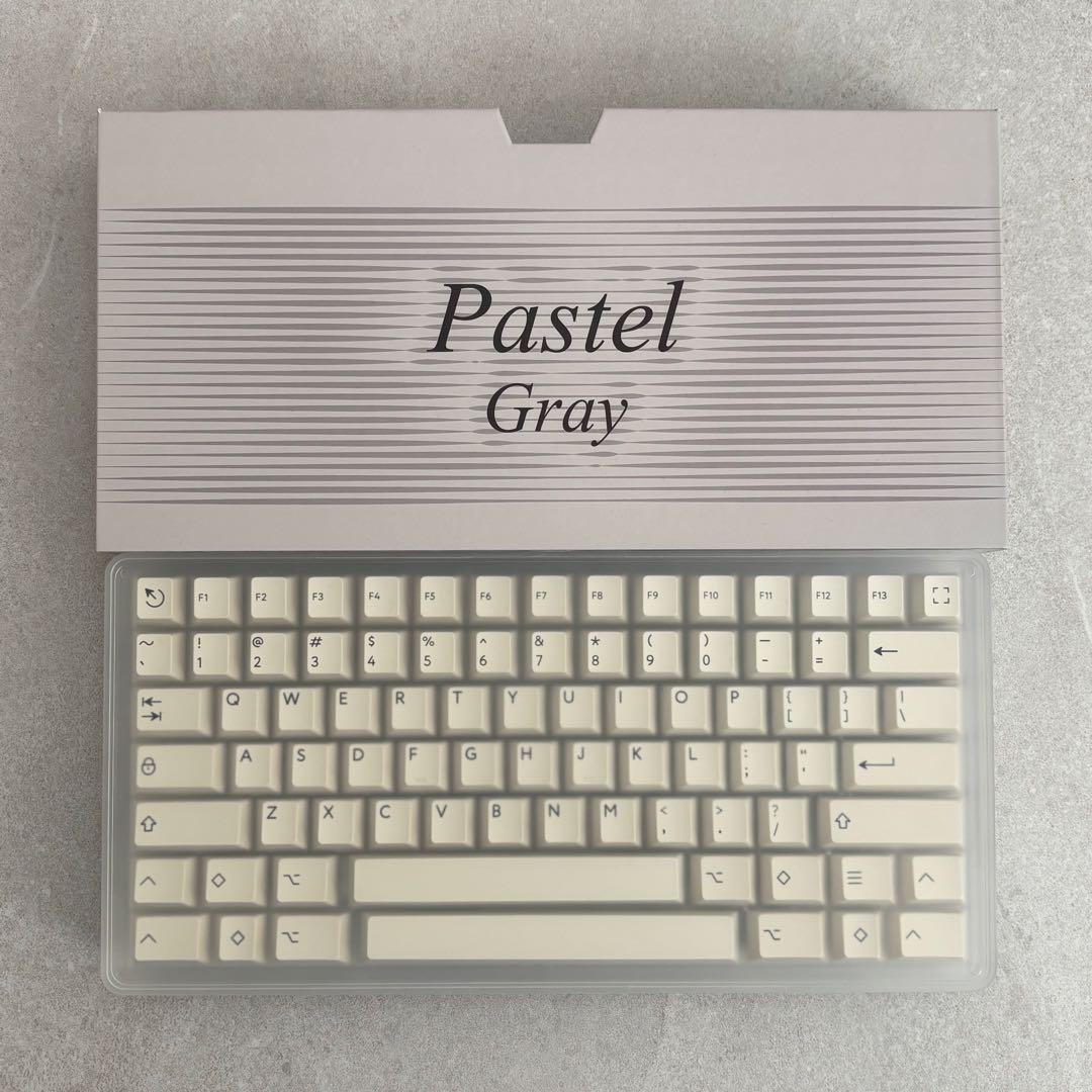キーボード PBTfans Pastel gray
