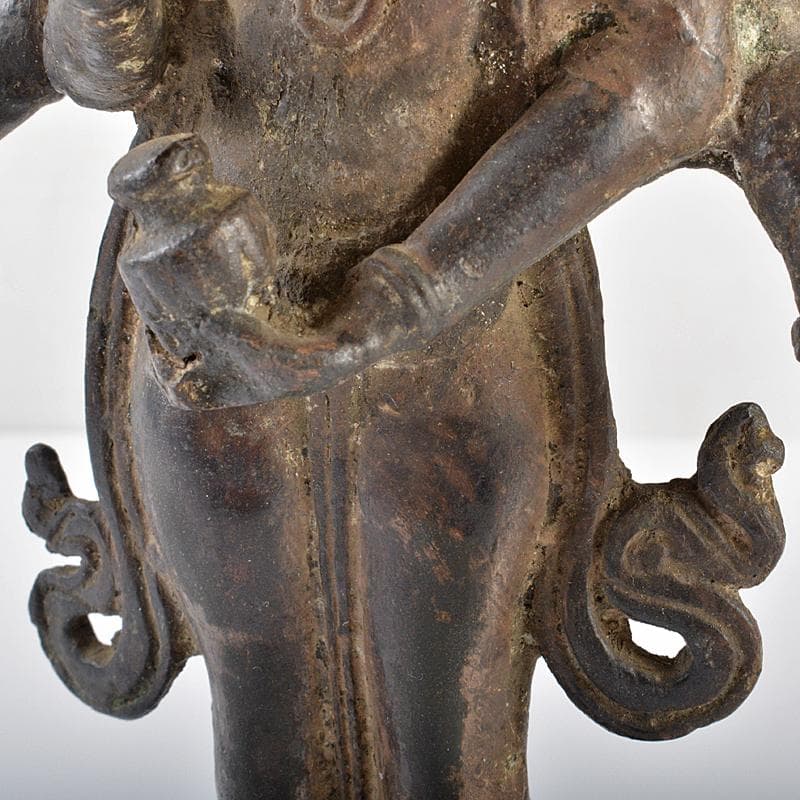 仏教美術　古銅　八手観音像　仏像　置物　R6190