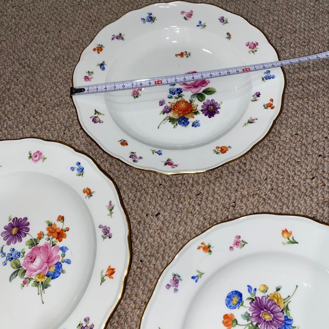 マイセン 大皿　24cm 5枚セット　スクラッチ無し